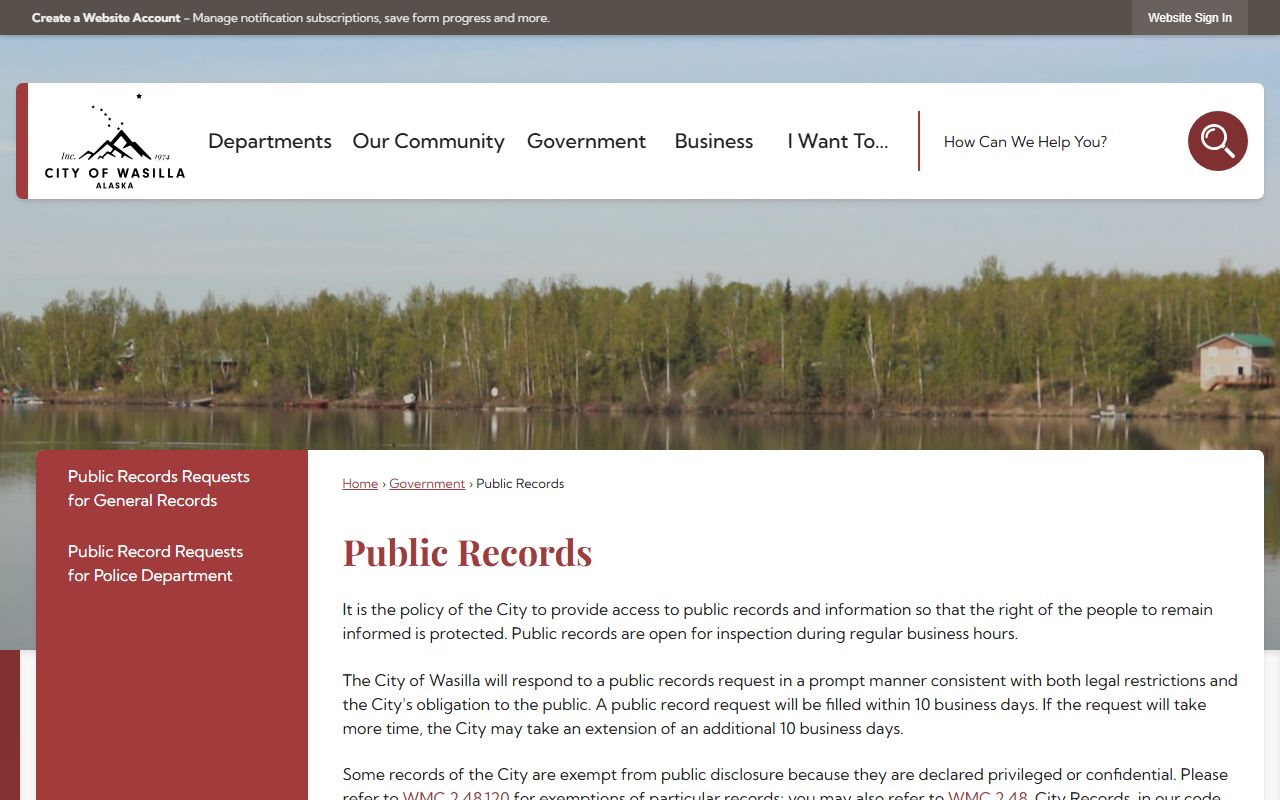 Wasilla White Pages public records