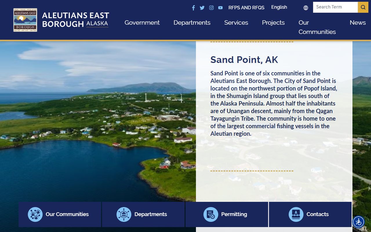 Aleutians East Borough White Pages official site image