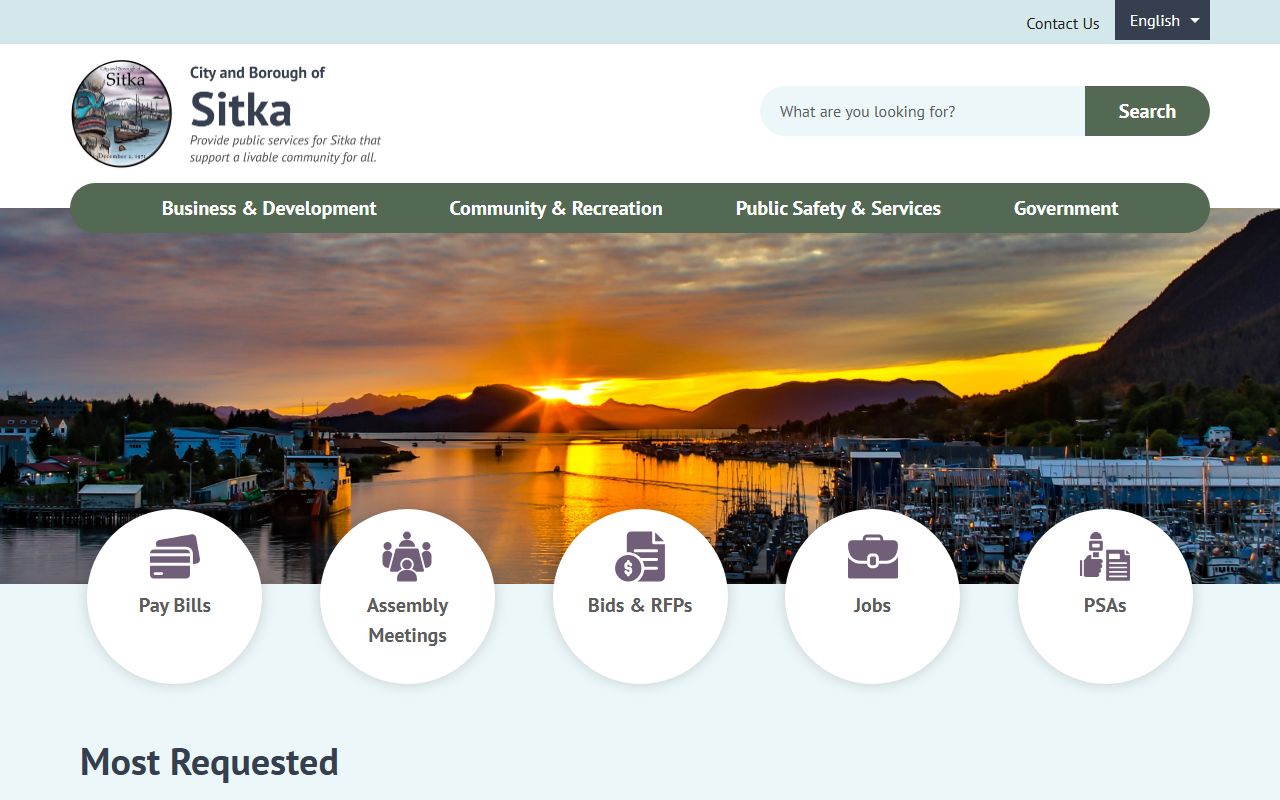 Sitka City and Borough White Pages official site