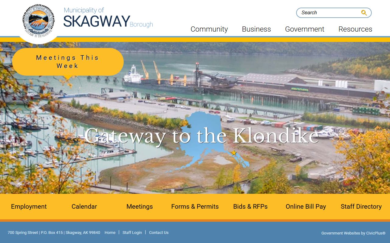 Skagway Municipality White Pages official site image